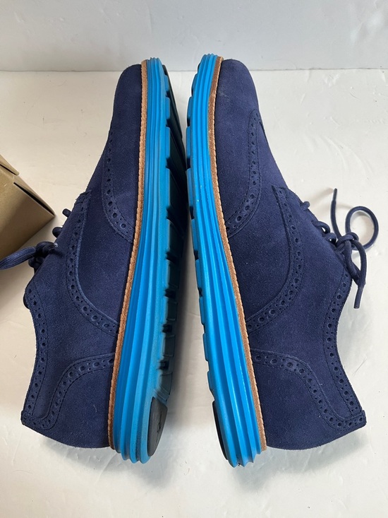 COLE HAAN 2012 Lunargrand Wing Tip Oxfords/Navy suede/Topaz 10.5M main image 7